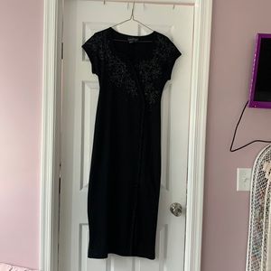 Black sweater dress Carole Little